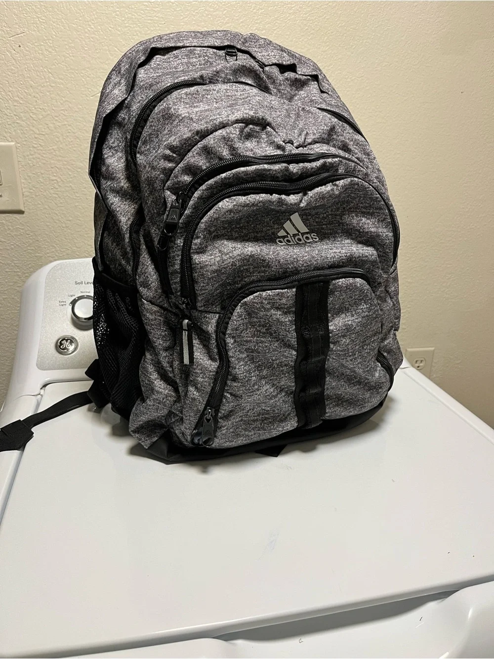 adidas Heather Gray and Black Men's Backpack
